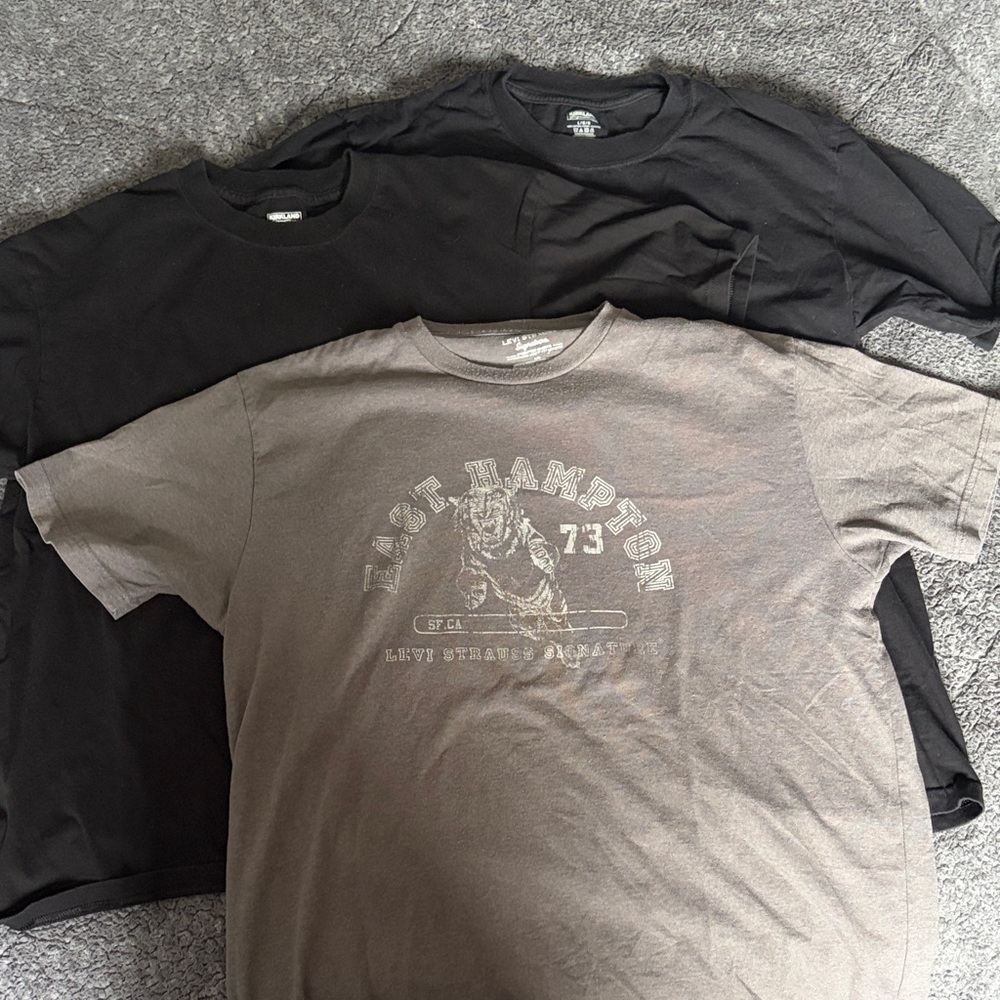 Levi's East Hampton Graphic Tee - Black and Gray